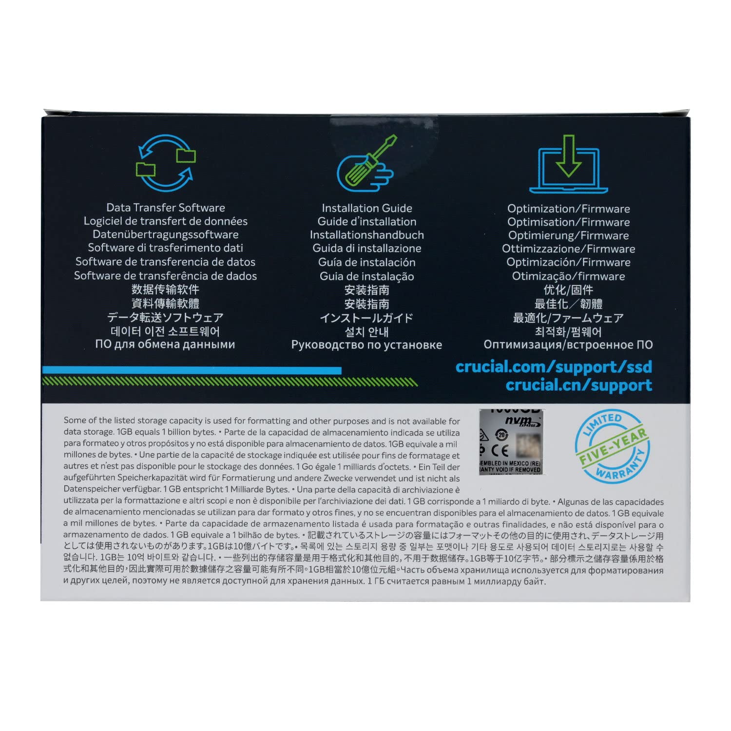 Amazon.com: Crucial Crucial P2 Series, 1TB (1000GB) 3D NAND NVMe